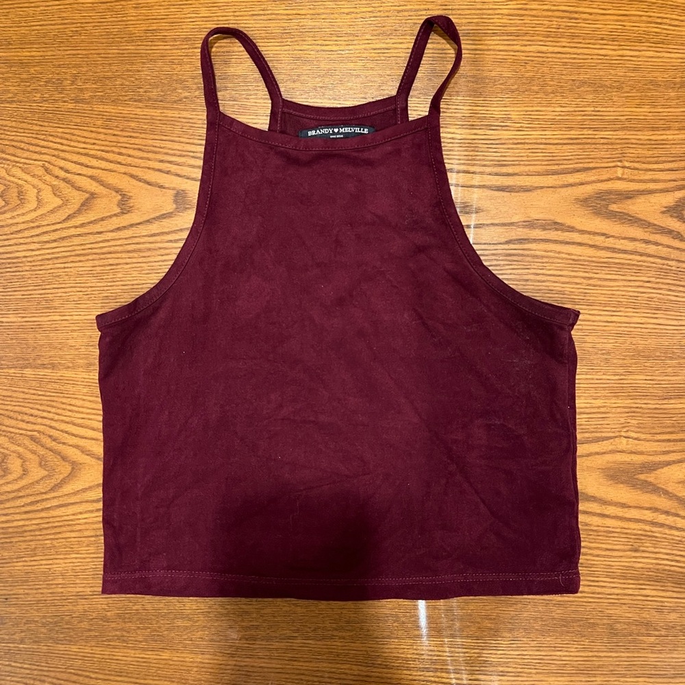 Brandy Melville Burgundy Tank Top